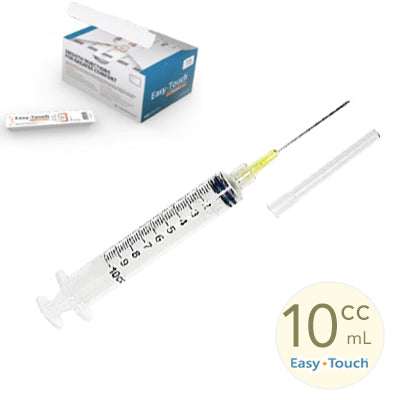 10ml, 18 Gauge x 1" Luer Lock Syringe and Needle Combo (25pk)