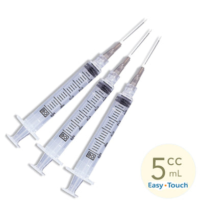 5ml, 22 Gauge x 1.5" Sterile Syringe with Needle Combo