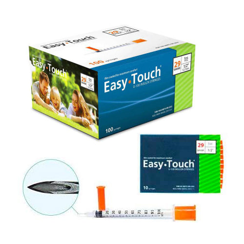 Easytouch 1cc, 29G x 1/2" Diabetic Syringe - 10PK