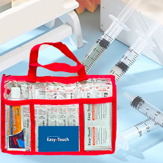 24 Complete Cycle Pack with FREE Lidocaine - Easytouch Needles (21g + 25g), 3ml Syringes & Swabs
